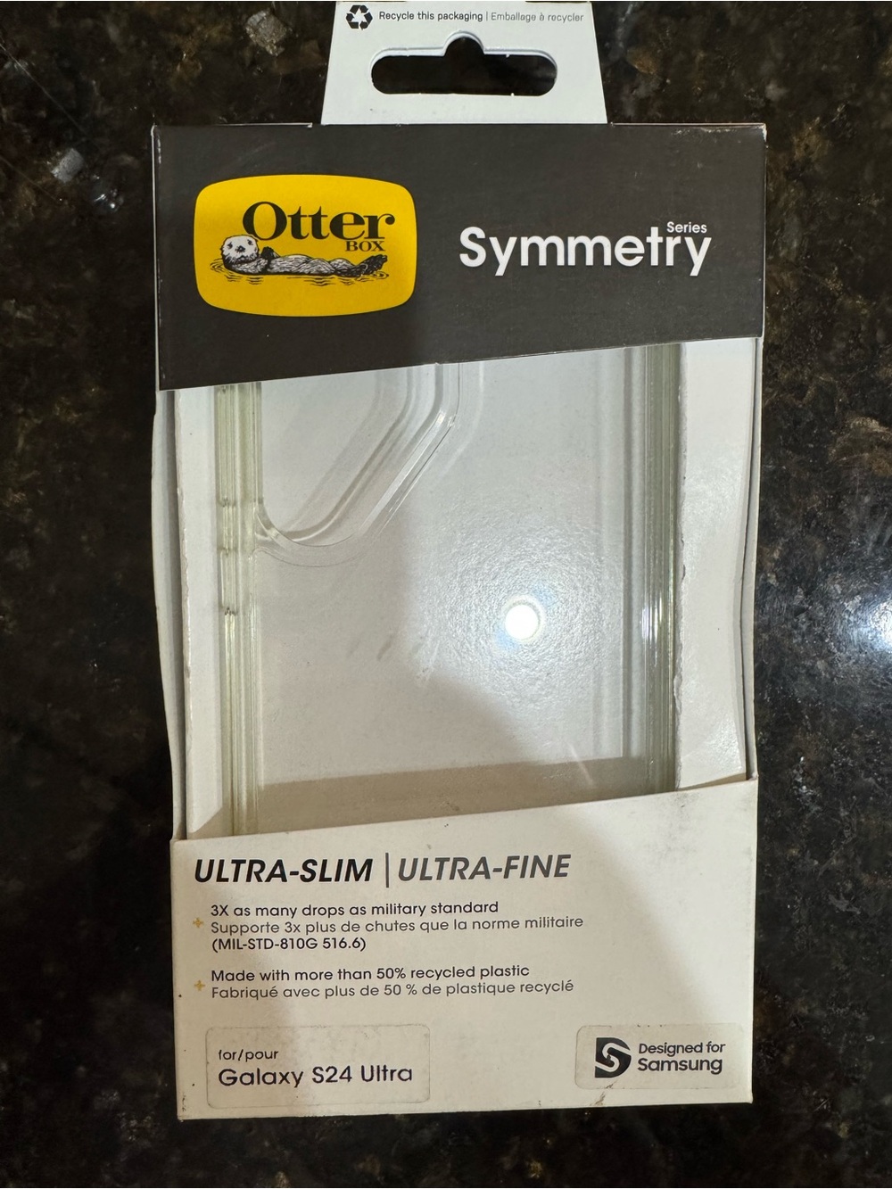 OtterBox Symmetry Series Clear Case for Samsung Galaxy S24 Ultra - Transparent